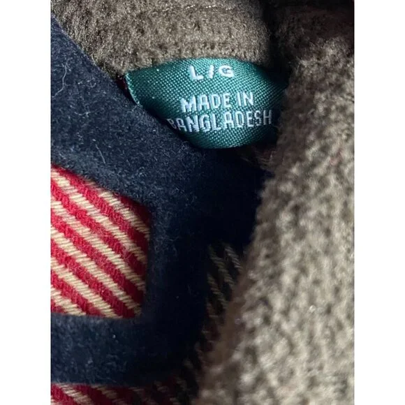 Orvis Heavyweight Flannel Shirt Jacket Red Plaid Shacket Men size Large Pockets - Picture 4 of 12